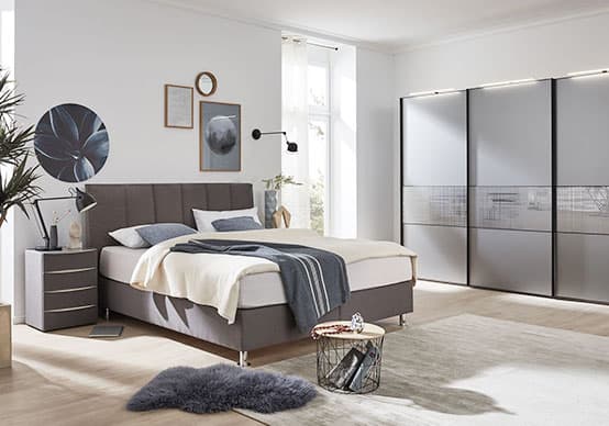 Schlafzimmer in der JOBST WOHNWELT in Traunreut