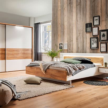 Schlafzimmer in der JOBST WOHNWELT in Traunreut
