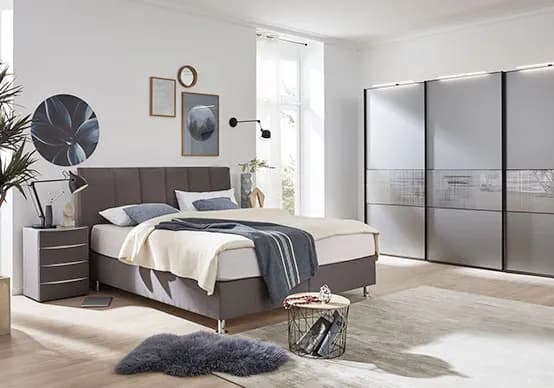 Schlafzimmer in der JOBST WOHNWELT in Traunreut
